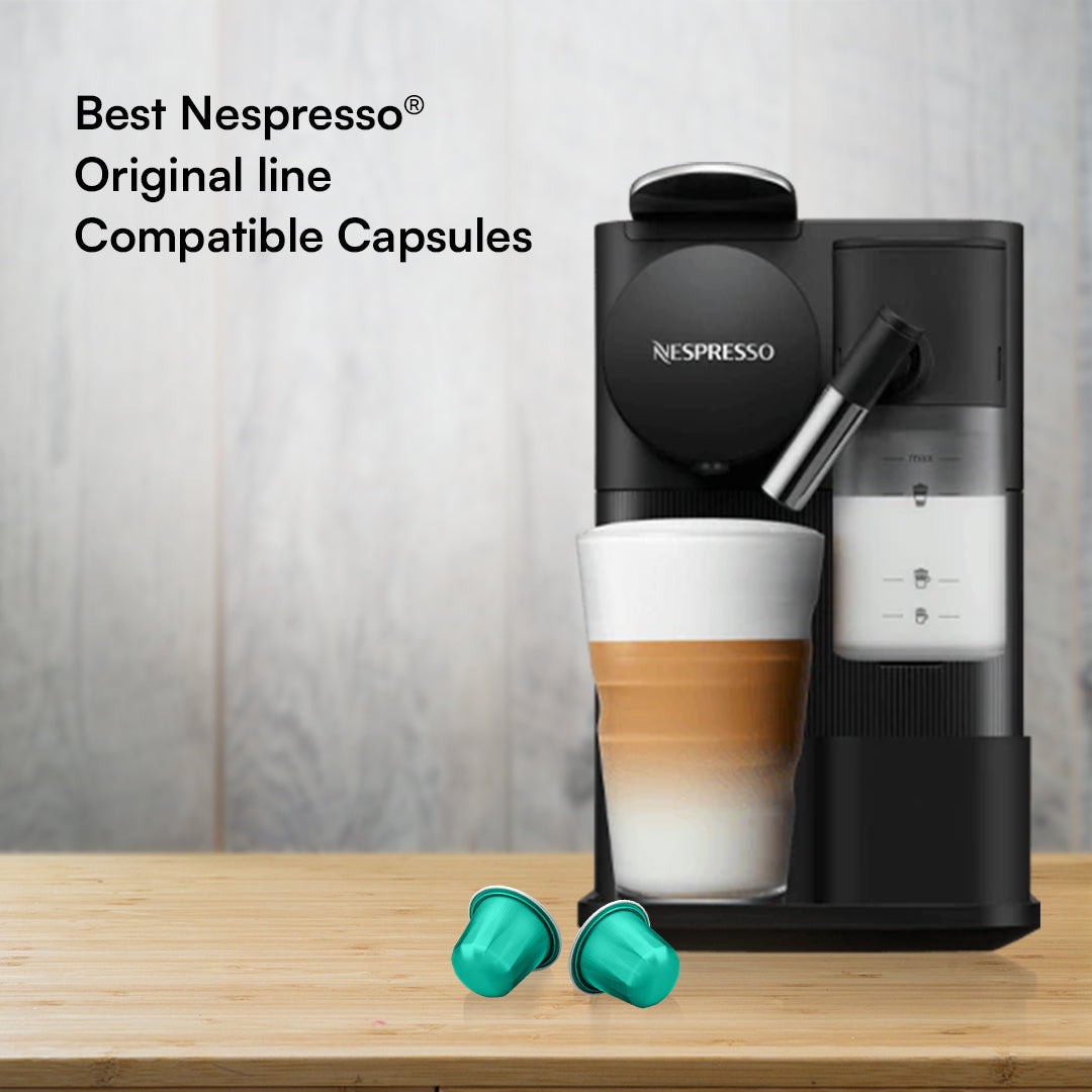 Monsoon Malabar Espresso Pods - Intensity 6/10 | Nespresso Compatible | Light/Cinnamon Roast | AA+ Grade Beans | Premium Aluminum Capsules