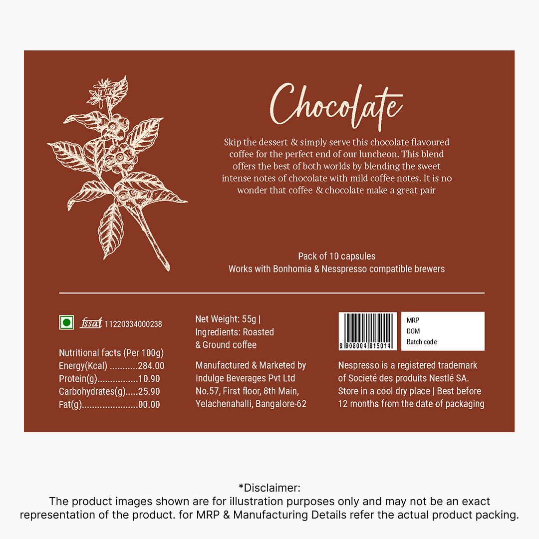 Flavored Coffee Combo - Hazelnut, Vanilla, & Chocolate (30-count)| Nespresso Compatible Aluminum Capsules | AAA Grade Beans