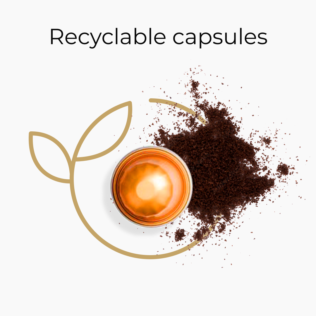 Bonhomia Hazelnut Coffee Pods | Nespresso Compatible Aluminum Capsules| AAA Grade Beans