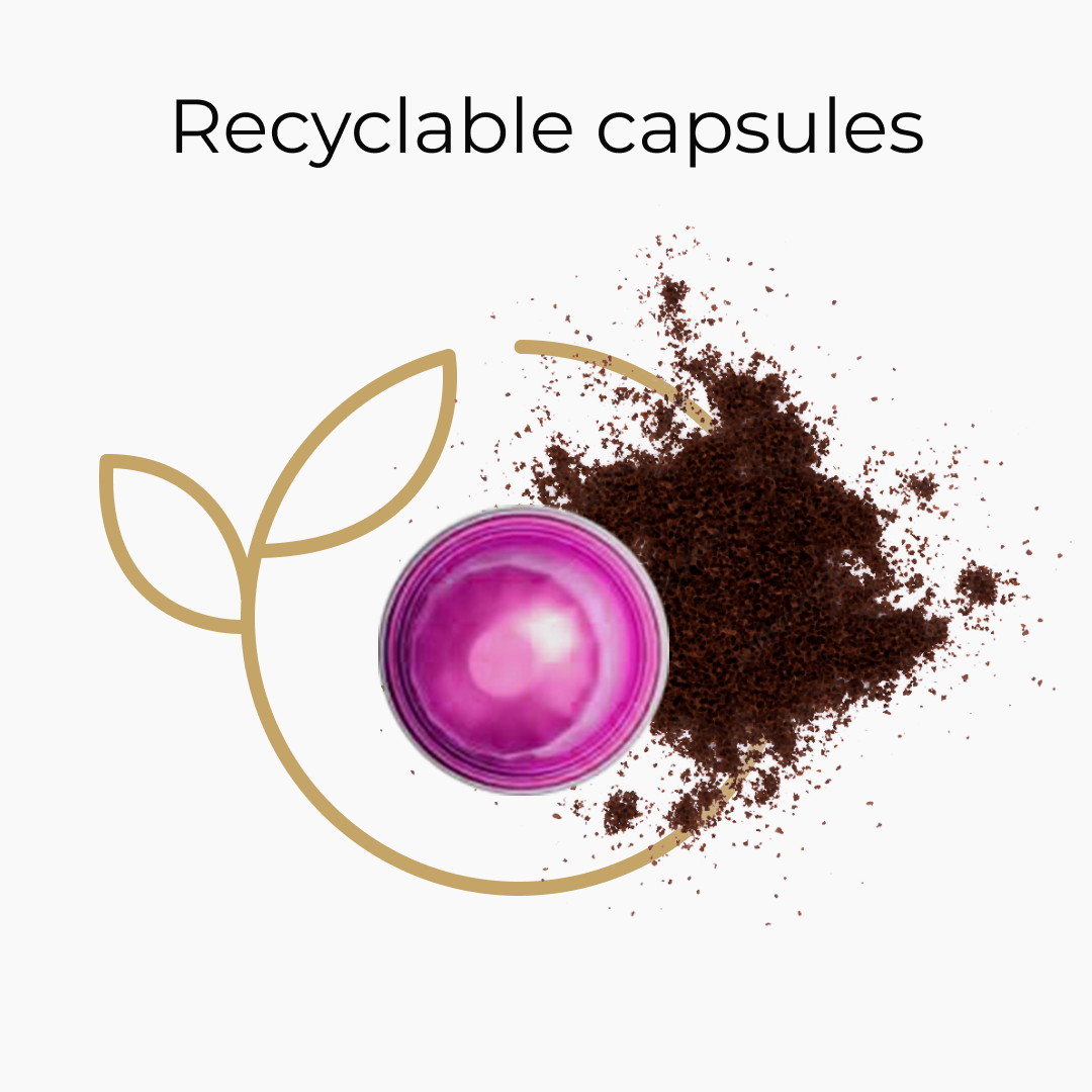 Organic Bliss Espresso Pods - Intensity 4/10 | Nespresso Compatible | Medium Roast | Premium AA+ Grade Beans | Aluminum Capsules