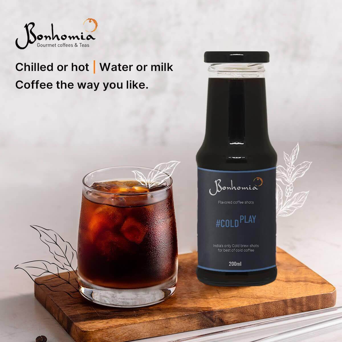 #Cold Play | Gourmet Cold Brew | Instant Cold Coffee | 100% Premium Arabica - Bonhomiaworld