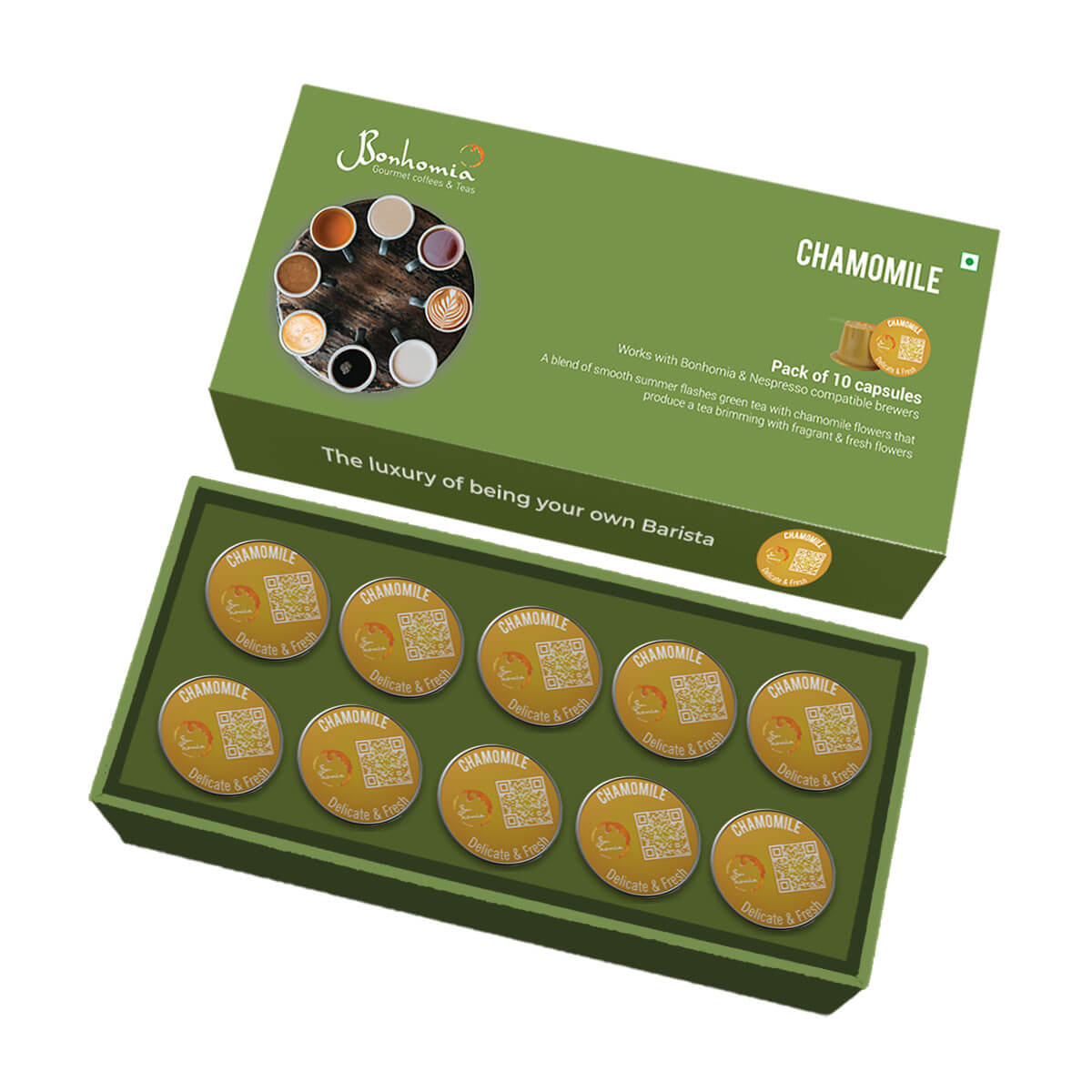 Chamomile - Delicate & Fresh Tea | Nespresso Compatible Pods | Tea Capsules