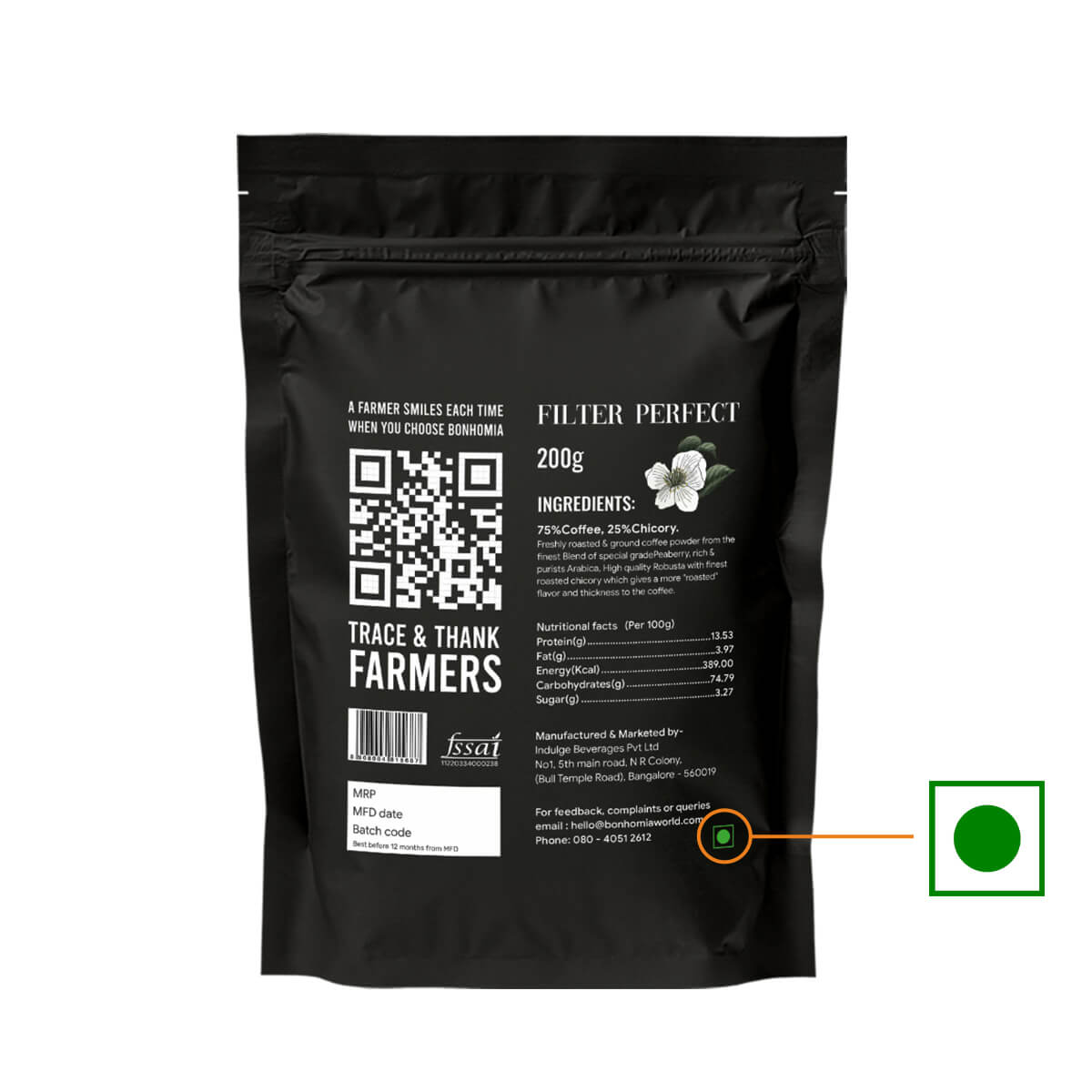 Premium Filter Coffee Powder | Ground Coffee | 200 Gms