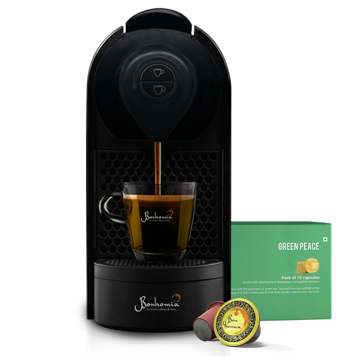 Green Peace - Vegetal & Bright Tea | Nespresso Compatible Pods | Tea Capsules