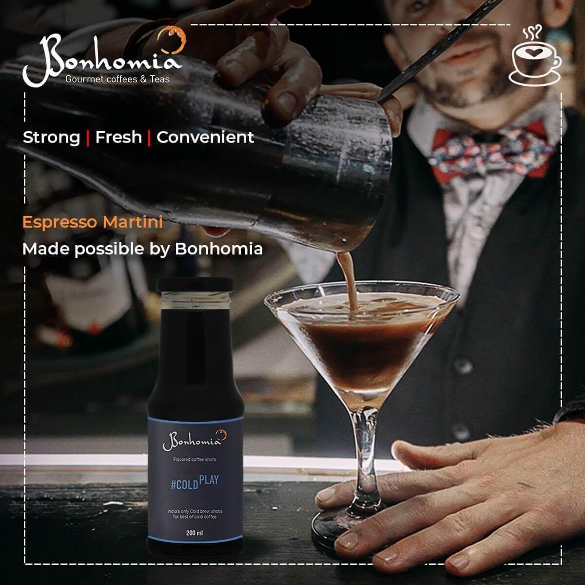 #Cold Play | Gourmet Cold Brew | Instant Cold Coffee | 100% Premium Arabica - Bonhomiaworld