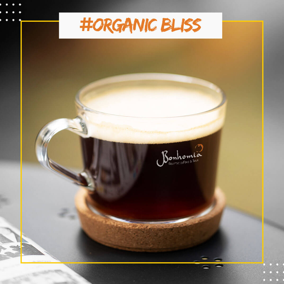 Organic Bliss Espresso Pods - Intensity 4/10 | Nespresso Compatible | Medium Roast | Premium AA+ Grade Beans | Aluminum Capsules