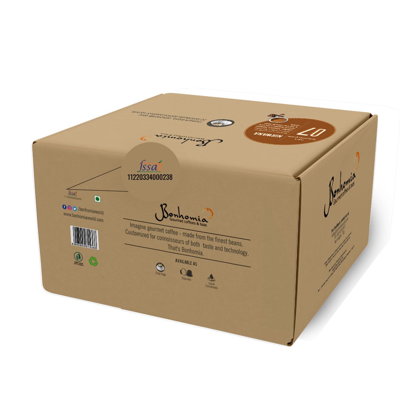 Bonhomia Nirvana | Strong coffee Drip Bags | Pack of 10 Easy pour coffee brew bags - Bonhomiaworld