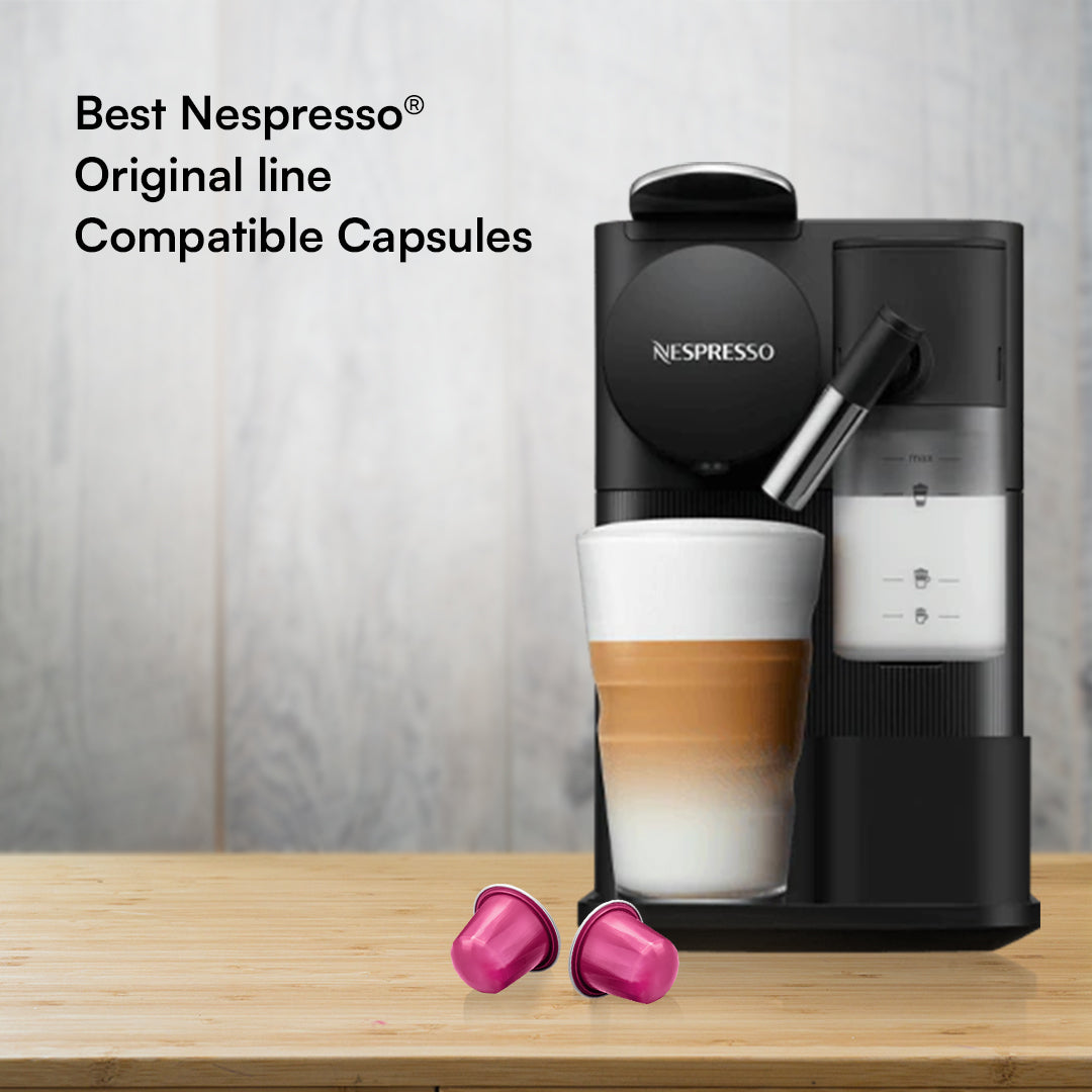 Organic Bliss Espresso Pods - Intensity 4/10 | Nespresso Compatible | Medium Roast | Premium AA+ Grade Beans | Aluminum Capsules