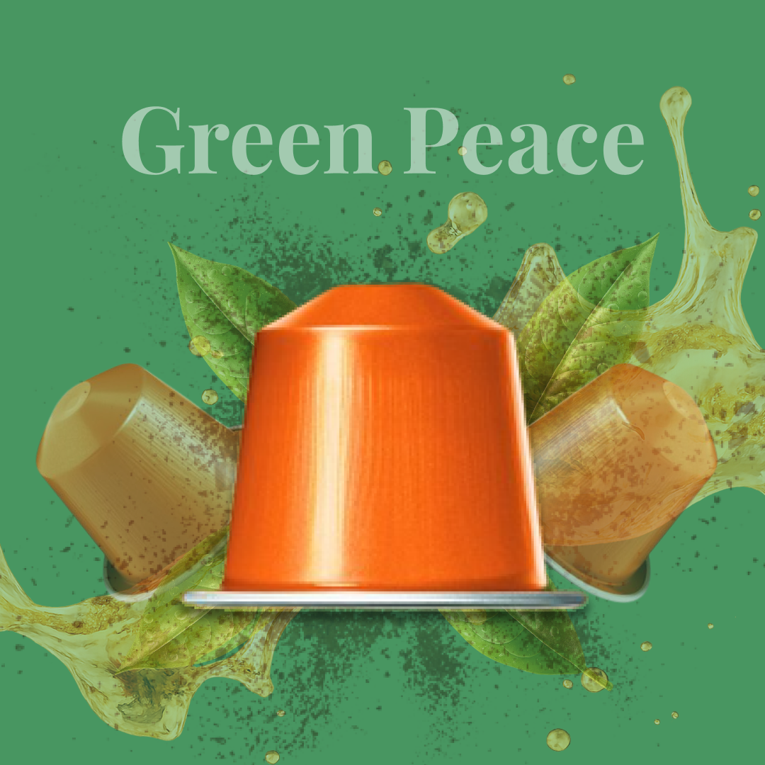 Green Peace - Vegetal & Bright Tea | Nespresso Compatible Pods | Tea Capsules
