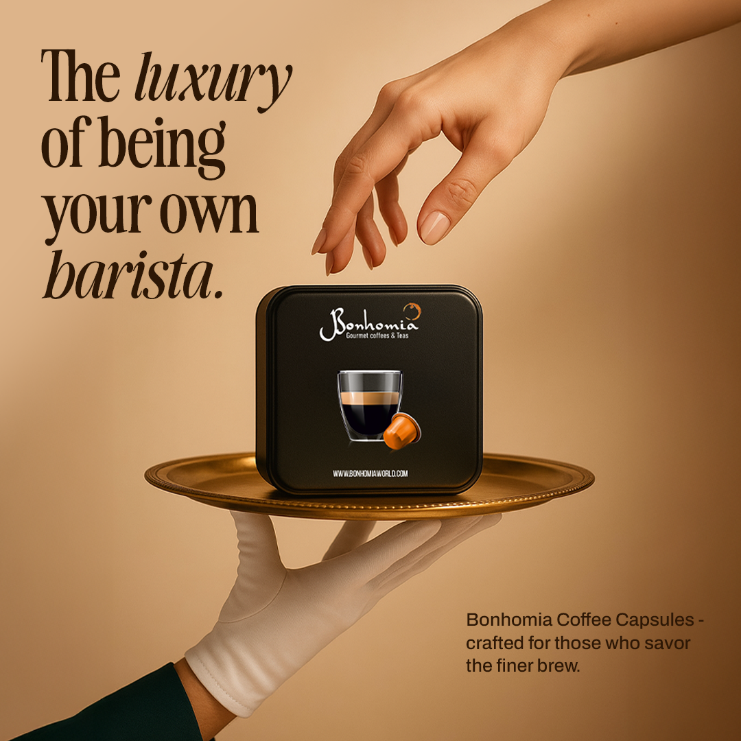 Monsoon Malabar Espresso Pods - Intensity 6/10 | Nespresso Compatible | Light/Cinnamon Roast | AA+ Grade Beans | Premium Aluminum Capsules