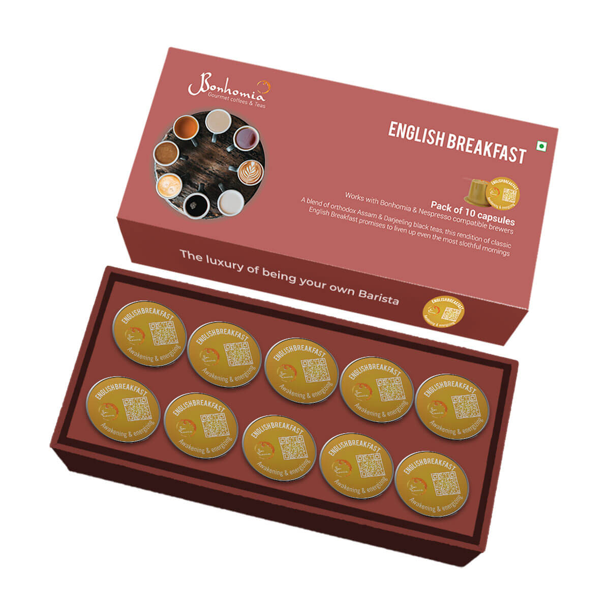 English Breakfast - Awakening & Energizing Tea Nespresso Compatible Pods | Tea Capsules