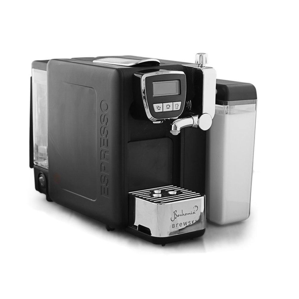 Brewski Coffee Machine | Cappuccino, Espresso Machine with Milk Tank | Nespresso Capsule Pod Compatible - Bonhomiaworld