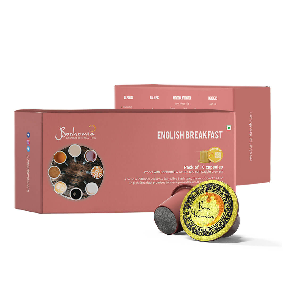 English Breakfast - Awakening & Energizing Tea Nespresso Compatible Pods | Tea Capsules