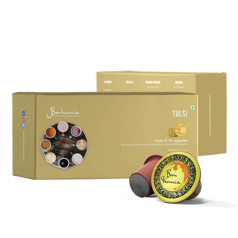 Tulsi - Herbal & Pristine Tea Nespresso Compatible Pods | Tea Capsules